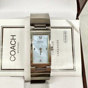 Coach Stainless Steel Watch Light Blue Mother of Pearl